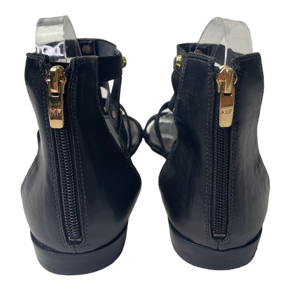 Marc Fisher Pammy Women’s Black Gladiator Sandals With Gold Studs - Picture 5 of 9